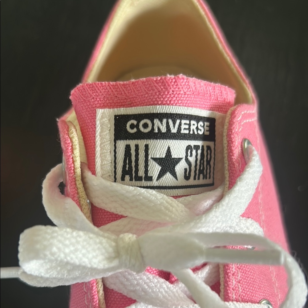 Kids Pink Canvas Sneakers - Picture 2 of 3